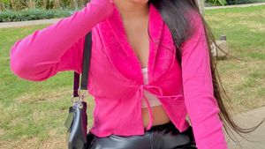 Pink Fur Winter Top