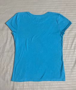 Ann Taylor Light Blue Tshirt Size S