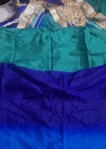 Net Half  Saree With  Blouses Petticoat