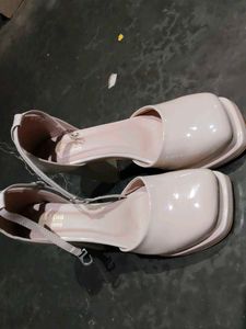 Square Toe Ankle Strap Heels