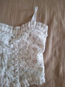 Floral Lace Corset Top