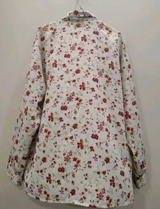 Floral Print Button-Down Shirt