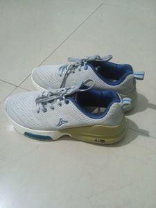 Gray & Blue Running Shoes