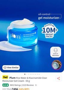 new Plum Rice Water Moisturizer