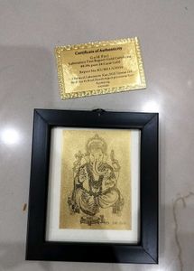 Ganesha Gold Foil Art
