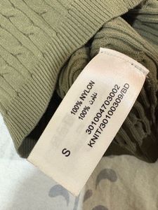 Olive Green Knit Tube Top