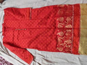 Rakhi Sale 🔥🔥🔥Red Embroidered Kurta