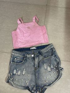 Pink Crop Top A only ❤️