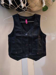 black office siren waistcoat/ Vest.