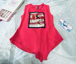 Pink Sleeveless Top