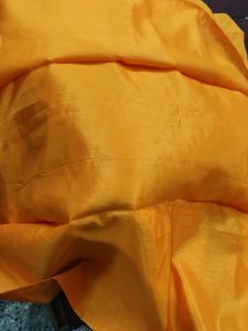Plain Orange Saree