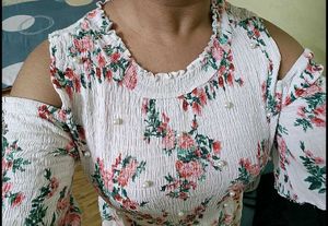 Offshoulder Floral Mini Dress