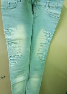 Ripped Light Blue Jeans