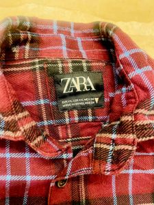 Zara Plaid Flannel Shirt