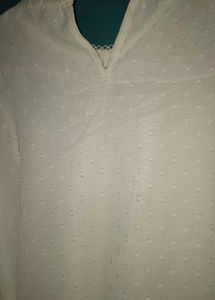 Elegant White Sheer Top