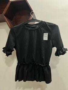 Boohoo Ruffle Crop Top