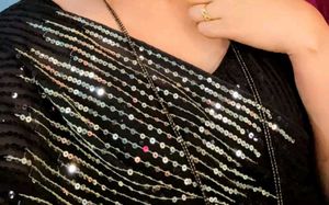 Black&amp;Gold Designer Saree