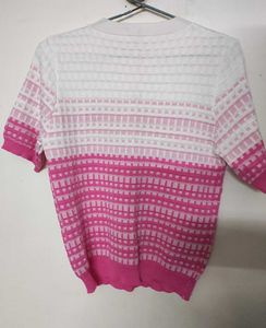 Pink Ombre Knit Top