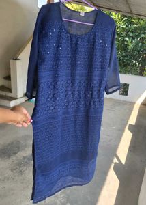 Chikankari Kurti With Intricate Embroidery