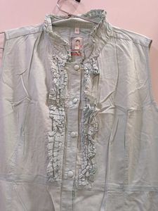 Charming Sleeveless Long Shirt Dress