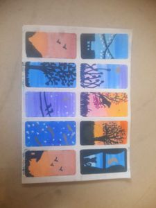 Hand-Painted Landscape Bookmark Set 1pics