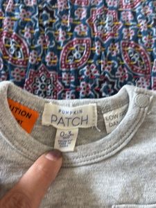Cute Gray Baby Onesie