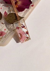 Floral Resin Necklace