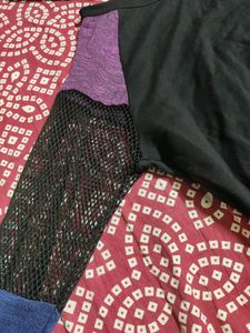 Black Top With Mesh Sleeves