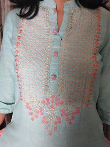 Umbrella Cut Plazzo With Kurta (Set)