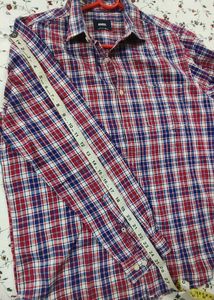 Boyfriend Shirt In Classic Red And Blue Checks