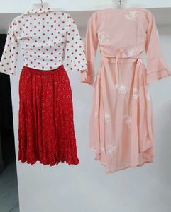 Polka Dot &amp; Embroidered Dress Bundle