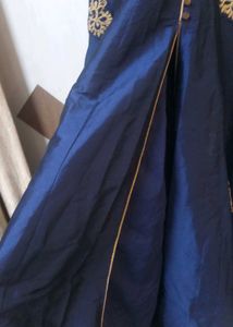 Beautiful Navy Silk Gown