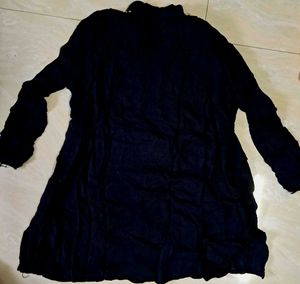 Black Embroidery Work Top