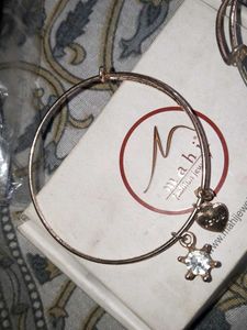 Rose Gold Charm Bangle