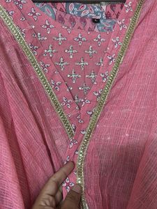 Pink Anarkali Kurti