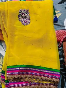 Stone Work Saree