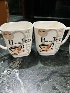 3 Hot Tea Mugs