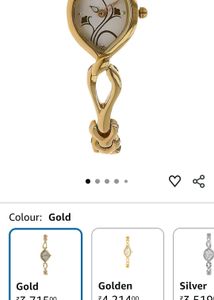 Titan Raga Gold-Tone Fashion Watch