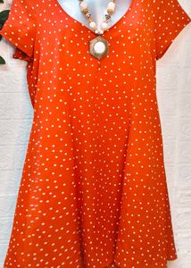Size M/L 🎁Buy 2 Get 1 Free 🎁Red Polka Dot Dress