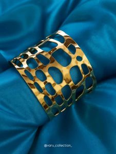 Gold Cuff Bangle - Anti Tarnish