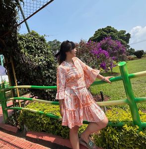 Boho Print Mini Dress