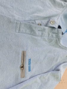 Men&#39;s Blue Long Sleeve T-Shirt