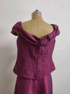 Elegant Purple Two-Piece Set