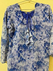 Floral Print Kurta