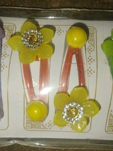 Flower Hair Clips - Set of 5