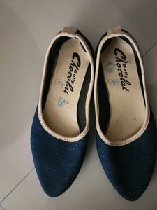 Blue Denim Flats