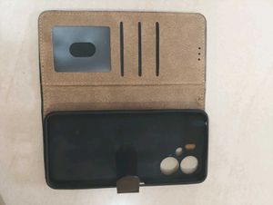 Black Leather Phone Cover