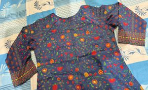 Floral Print Short Kurti