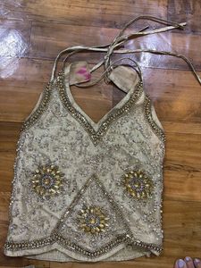 Modern Lehenga With Halter Neck Top✨