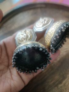 92.5 Silver Big Jhumkas In Dual Polish